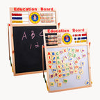 Wooden Educational Board – 5-in-1 Montessori Learning Toy for Kids