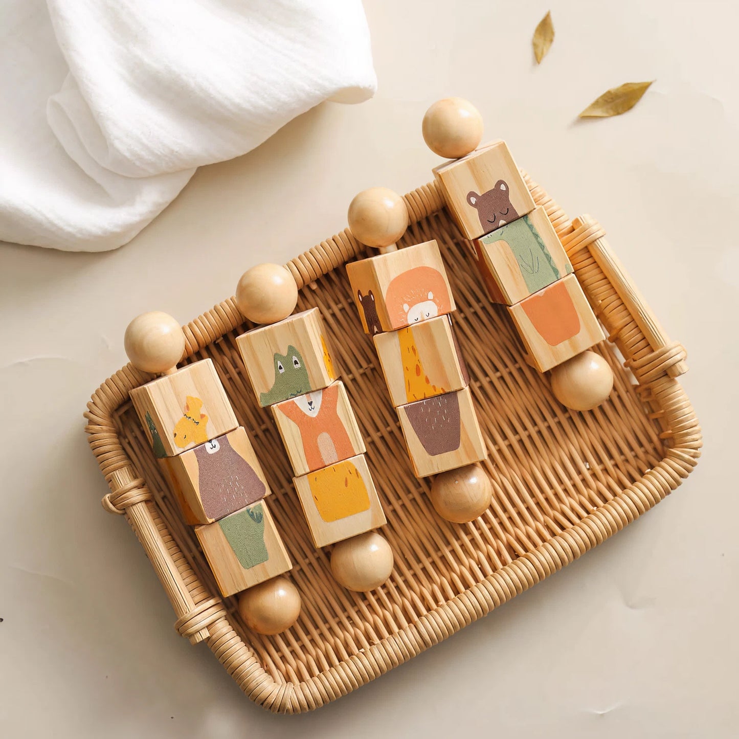 Wooden Rotating Animal Puzzle