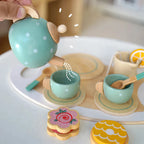 15 pcs Wooden Afternoon Tea Set