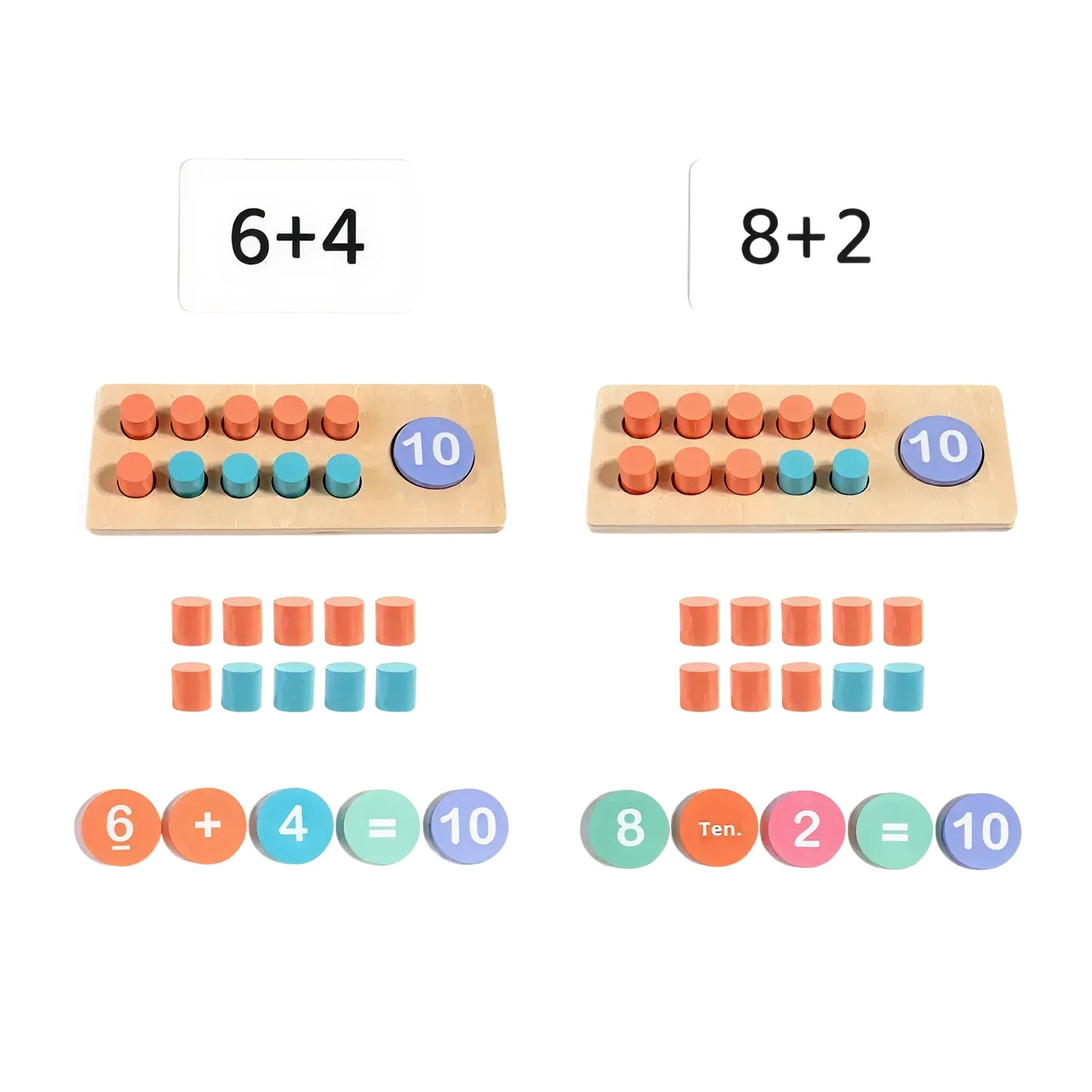 Ten Frame Math Set – Learn Numbers, Addition & Subtraction Through Play