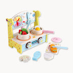 Wooden Kitchen Cooking Set – Montessori Pretend Play Toy for Toddlers