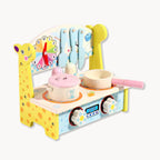 Wooden Kitchen Cooking Set – Montessori Pretend Play Toy for Toddlers