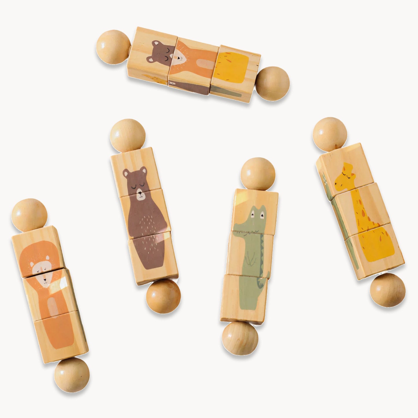 Wooden Rotating Animal Puzzle