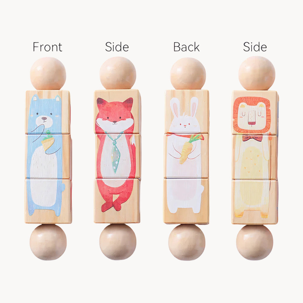 Wooden Rotating Animal Puzzle