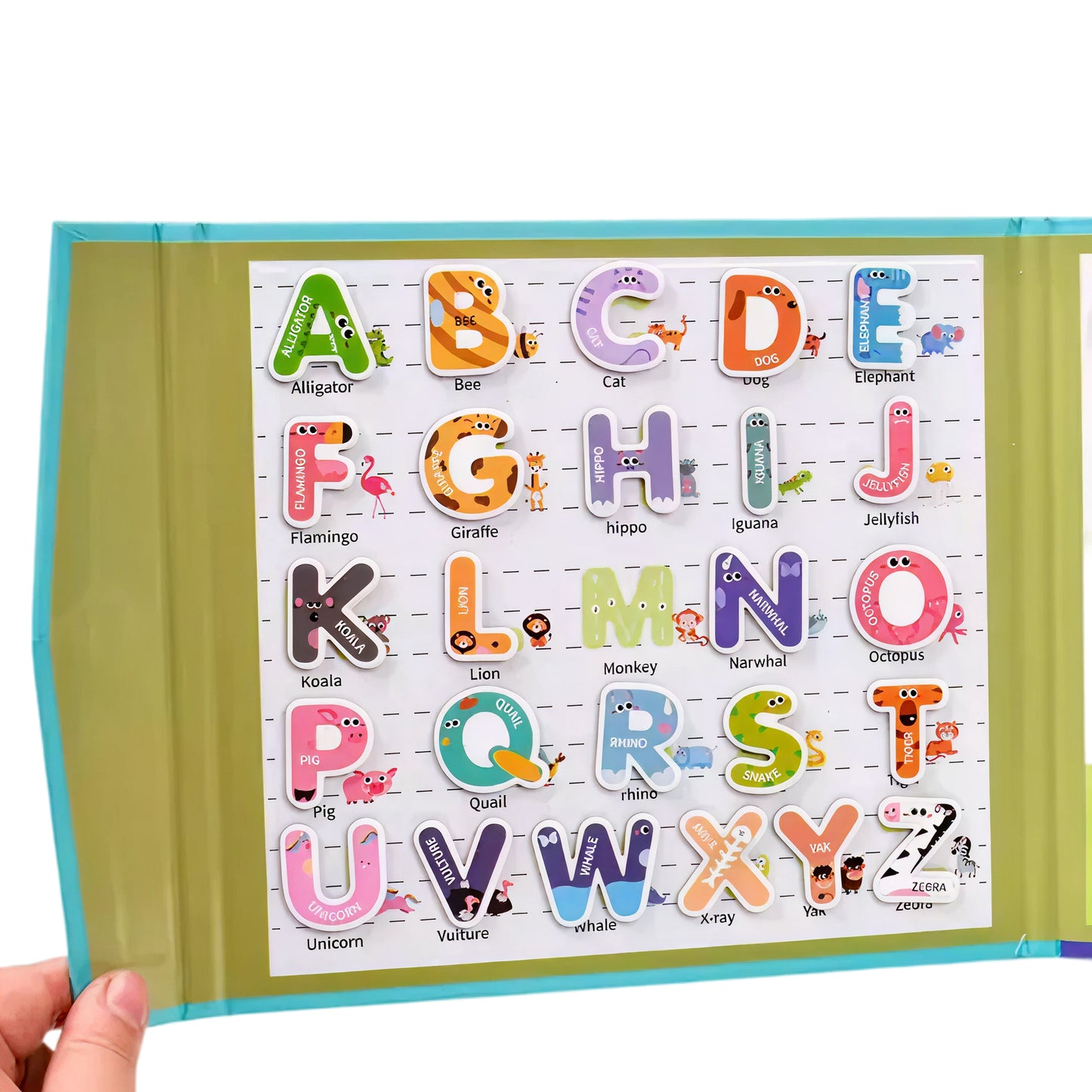 Magnetic Alphabet Letters Book – A to Z Learning for Kids