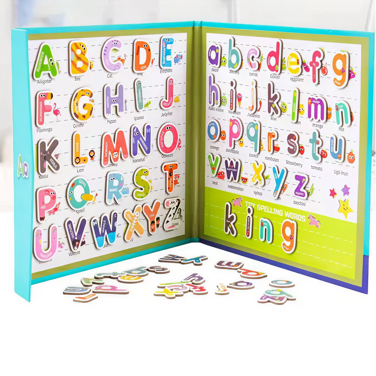 Magnetic Alphabet Letters Book – A to Z Learning for Kids
